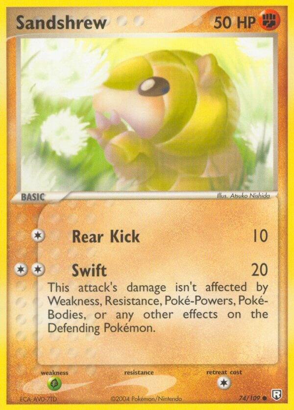 Sandshrew #74 Pokemon Team Rocket Returns
