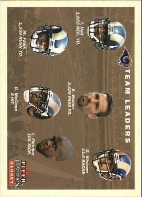 St. Louis Rams #400 Football Cards 2001 Fleer Tradition Glossy