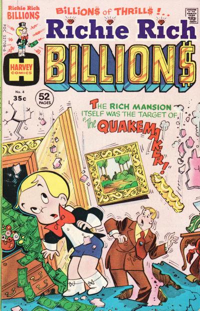 Richie Rich Billions #4 (1975) Comic Books Richie Rich Billions
