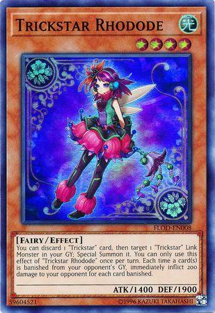 Trickstar Rhodode FLOD-EN008 YuGiOh Flames of Destruction