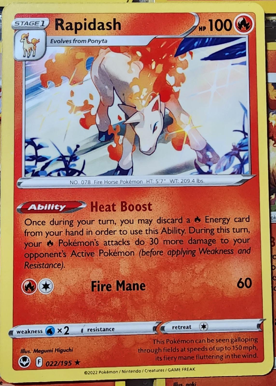 Rapidash #22 Pokemon Silver Tempest