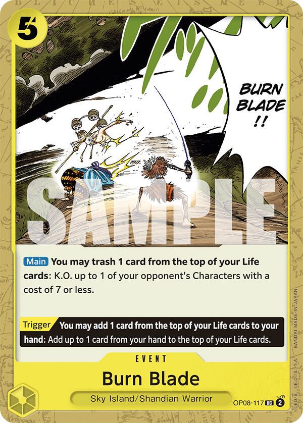 Burn Blade OP08-117 One Piece Two Legends