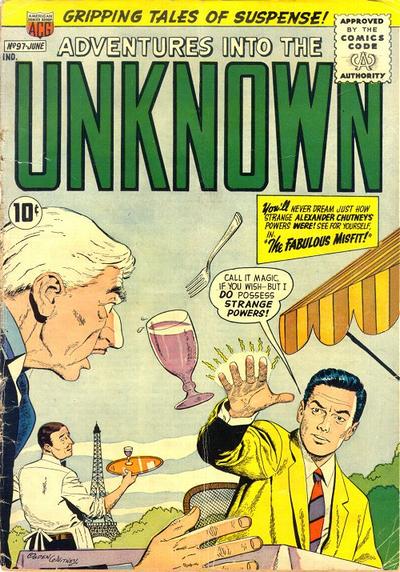 Adventures into the Unknown #97 (1958) Comic Books Adventures into the Unknown