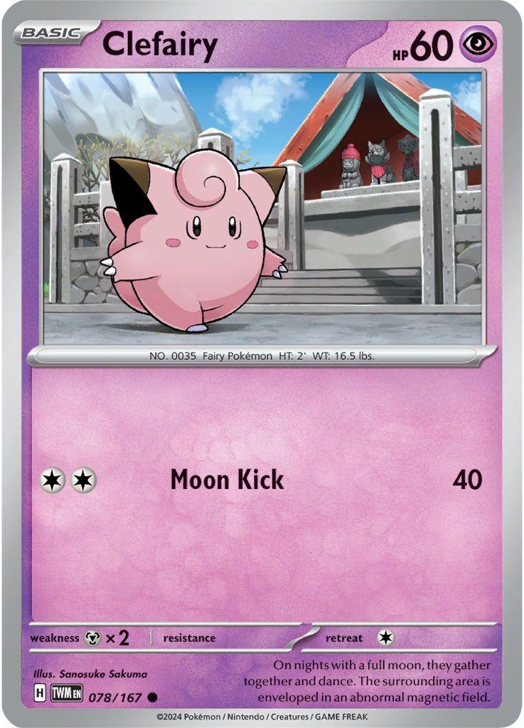 Clefairy #78 Pokemon Twilight Masquerade