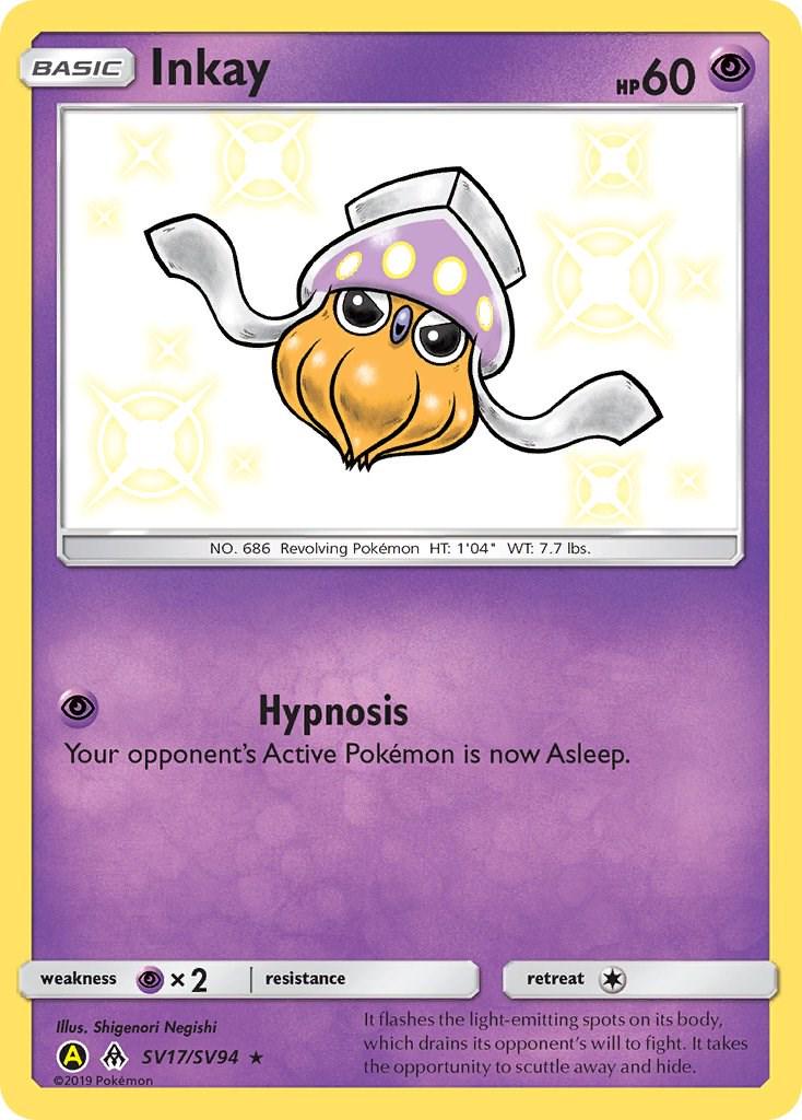Inkay #SV17 Pokemon Hidden Fates