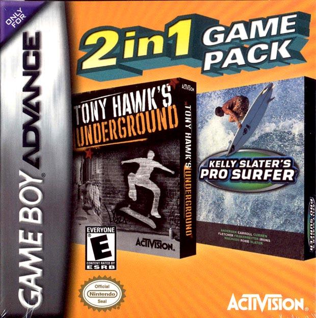 Tony Hawk Underground & Kelly Slater's Pro Surfer PAL GameBoy Advance