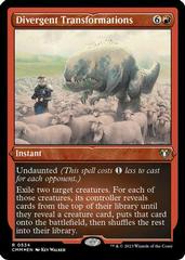 Divergent Transformations #534 Magic Commander Masters Prices