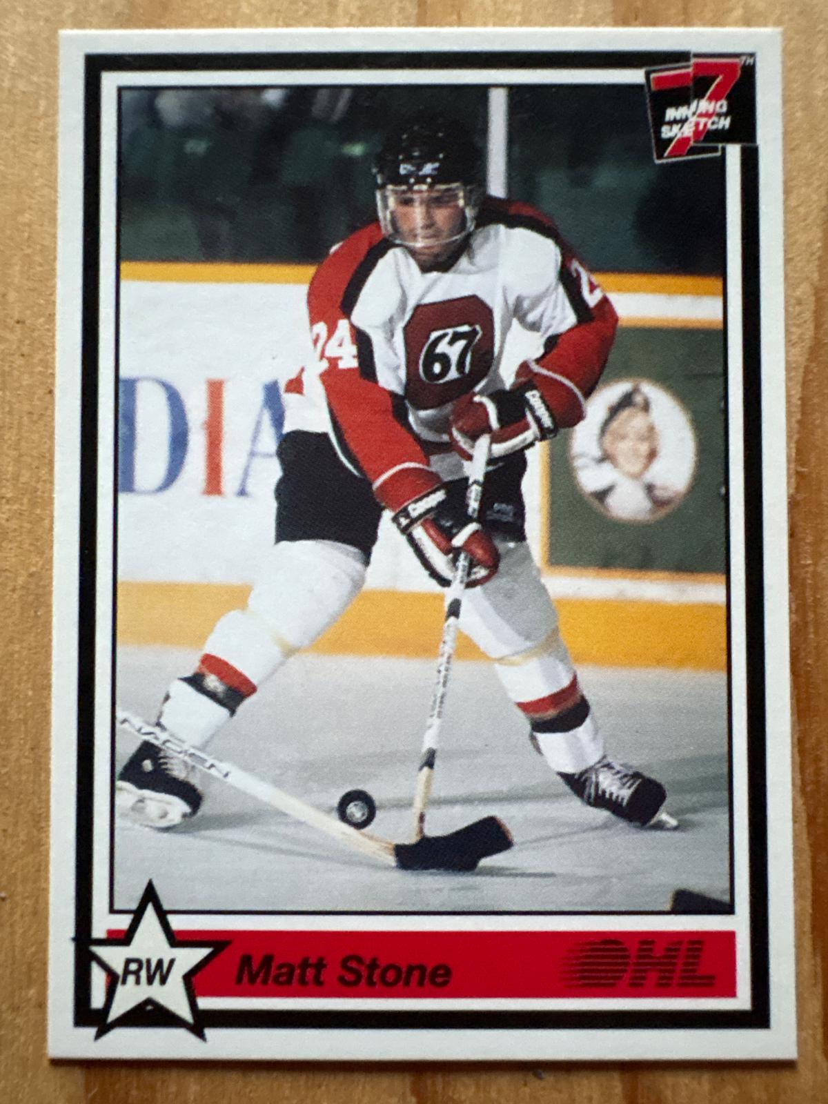 Matt Stone #99 1990 7th Inning Sketch Ohl Hockey