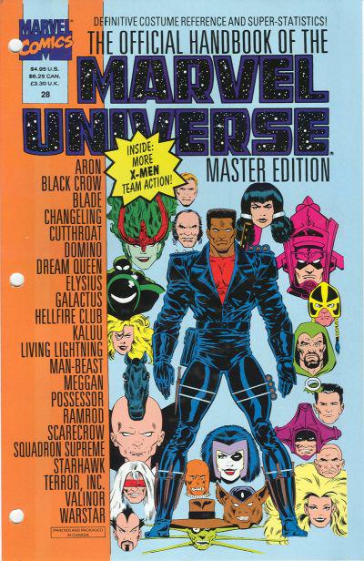 Official Handbook of the Marvel Universe #28 (1993) Comic Books Official Handbook of the Marvel Universe