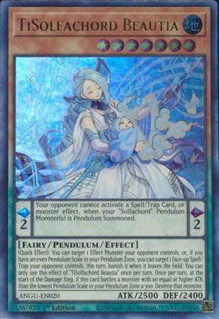 TiSolfachord Beautia ANGU-EN020 YuGiOh Ancient Guardians