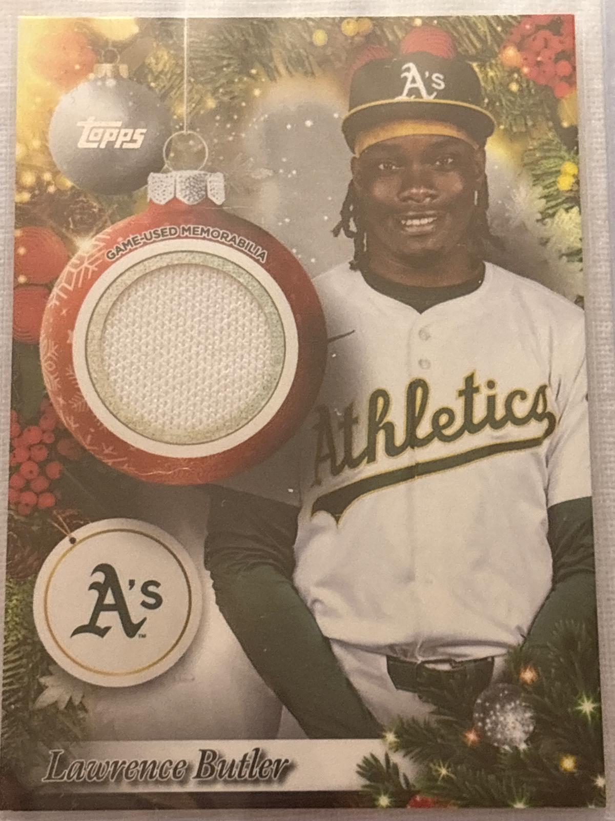 2025 Topps Holiday Player Relic Lawrence Butler #PR-LB card