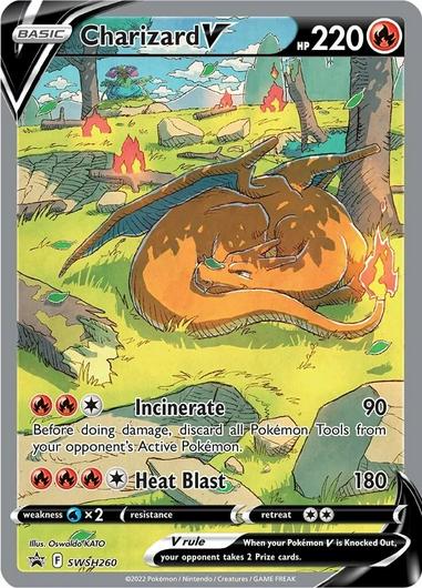 Charizard V #SWSH260 Cover Art