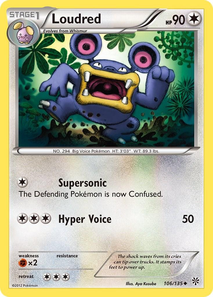 Loudred #106 Pokemon Plasma Storm