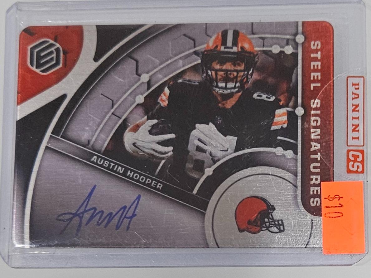 Austin Hooper #SS-AH Football Cards 2022 Panini Elements Steel Signatures