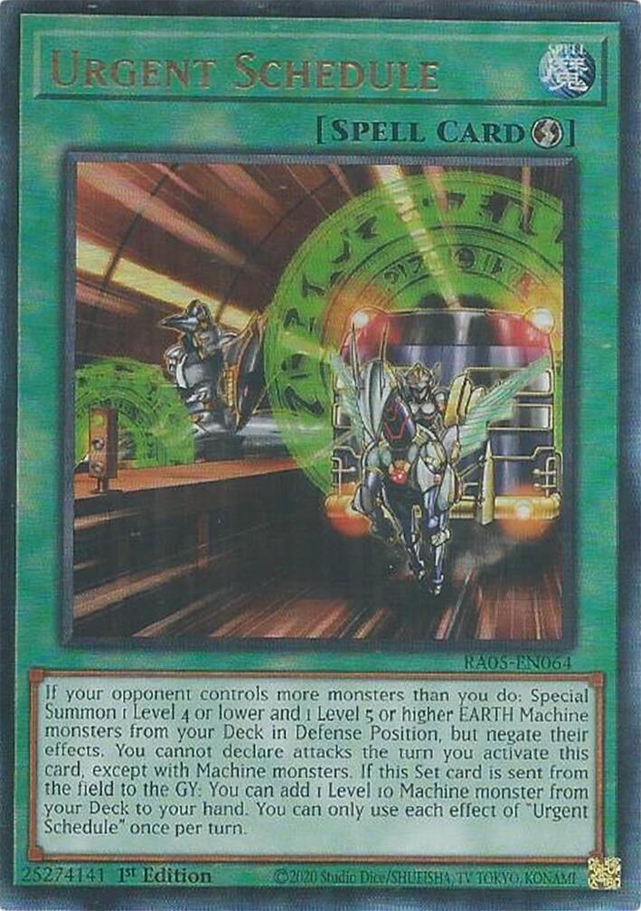 Urgent Schedule [Ultimate Rare] RA05-EN064