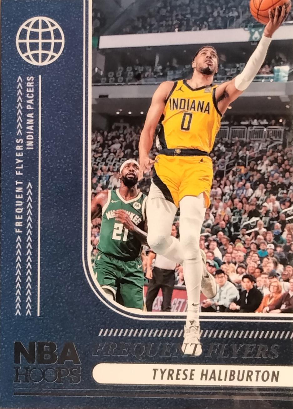 Tyrese Haliburton #7 Basketball Cards 2024 Panini NBA Hoops Frequent Flyers