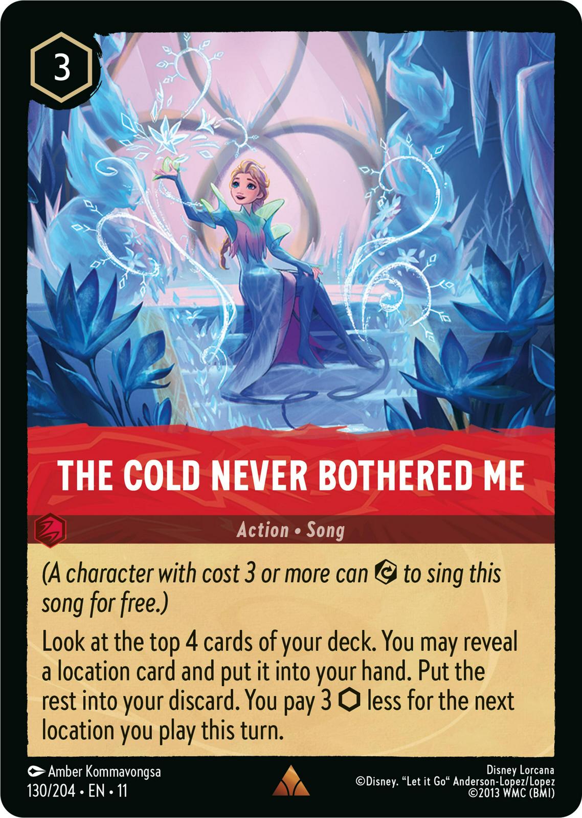 The Cold Never Bothered Me #130 Prices | Lorcana Winterspell | Lorcana Cards