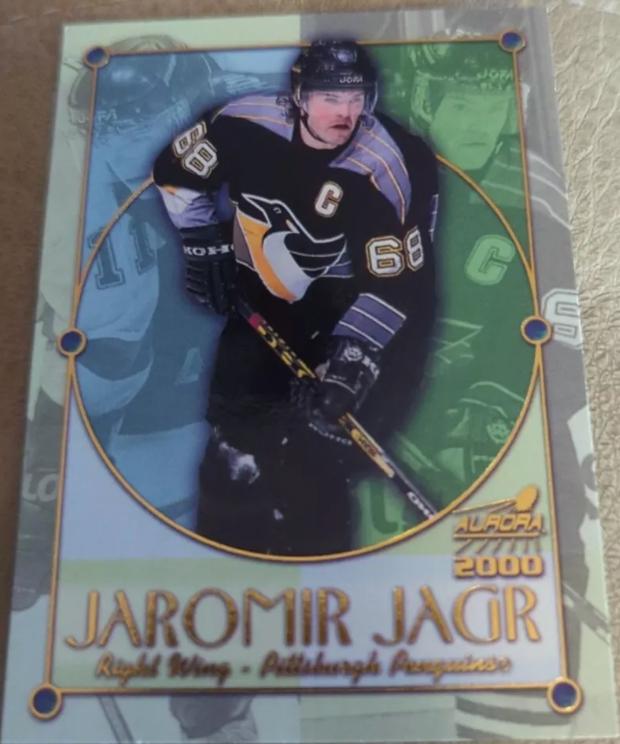 Jaromir Jagr #18 Hockey Cards 1999 Pacific Aurora Championship Fever