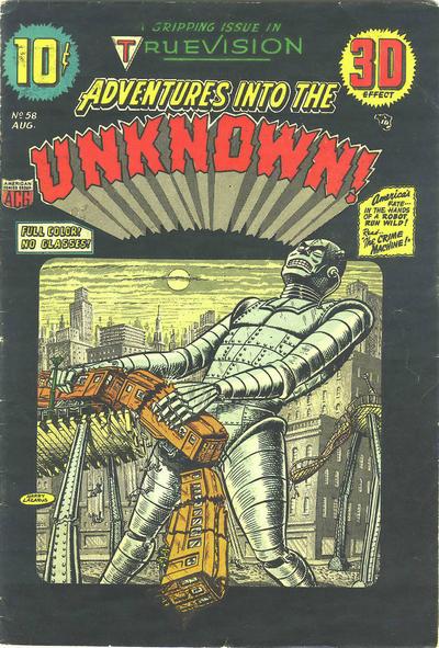 Adventures into the Unknown #58 (1954) Comic Books Adventures into the Unknown