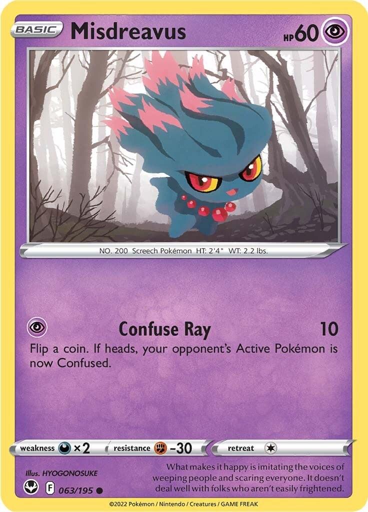 Misdreavus #63 Pokemon Silver Tempest