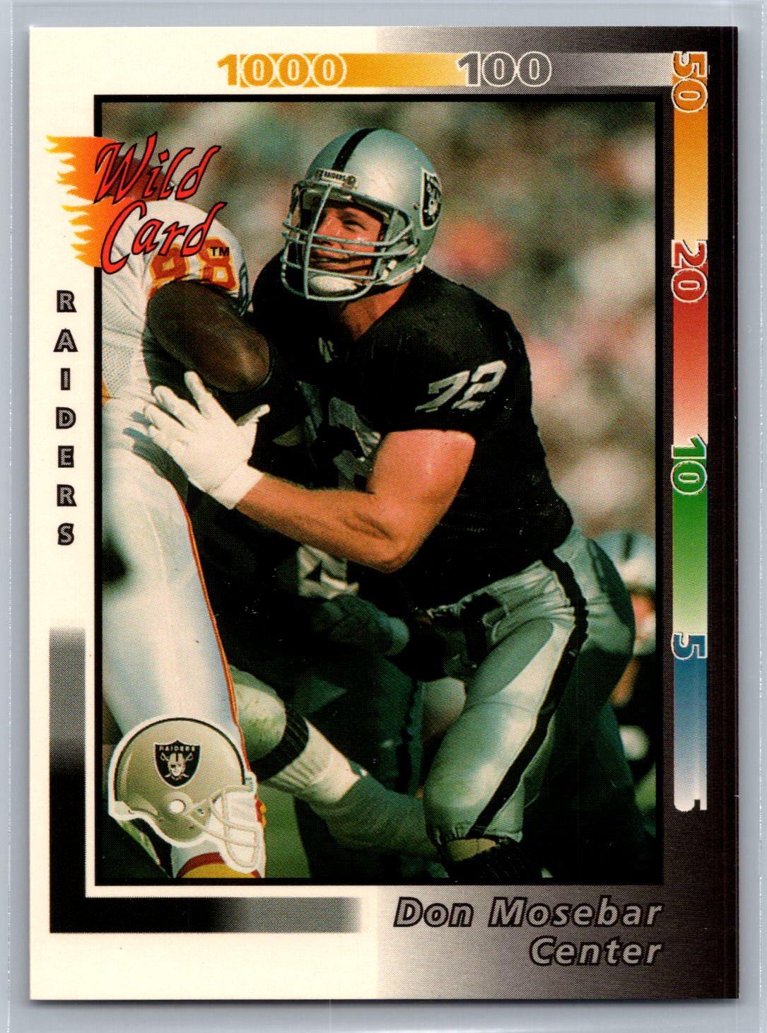 Don Mosebar #308 1992 Wild Card Football