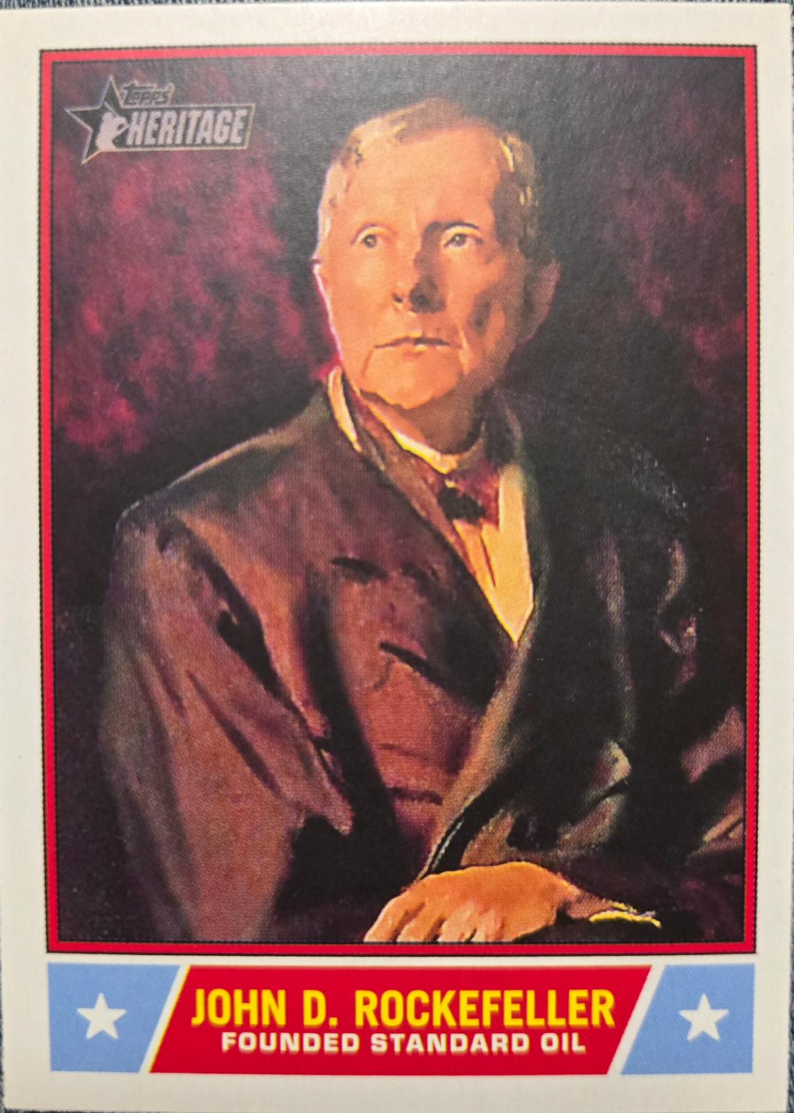 John D. Rockefeller #NS-41 Baseball Cards 2025 Topps Heritage Notable American