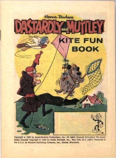 Dastardly and Muttley (1969) Comic Books Kite Fun Book