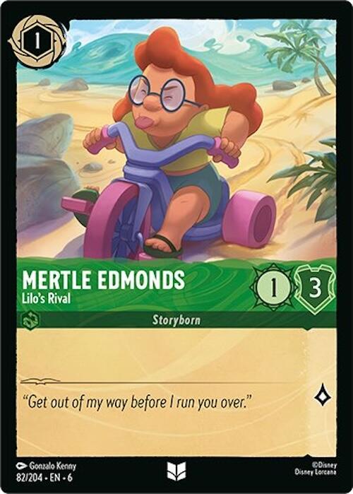 Mertle Edmonds - Lilo's Rival #82 Lorcana Azurite Sea
