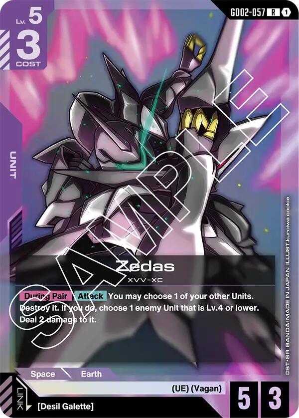 Zedas [Holo] #GD02-057 Prices | Gundam Dual Impact