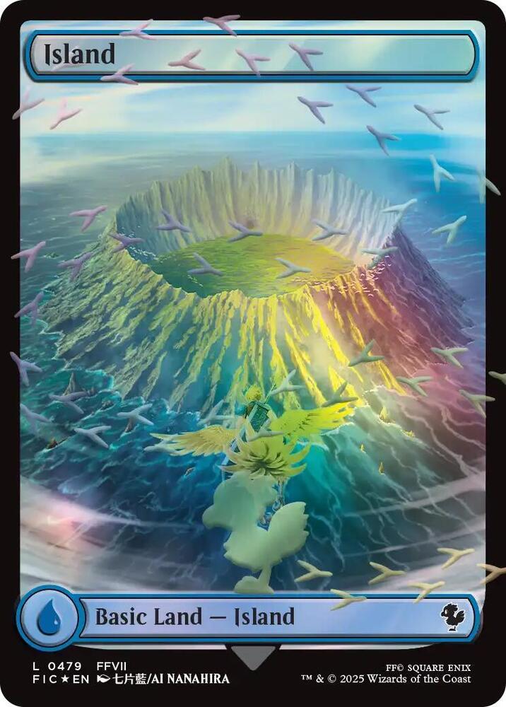 Island [Borderless Foil] (Magic Final Fantasy Commander)