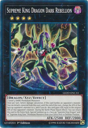 Supreme King Dragon Dark Rebellion LEDD-ENC33 YuGiOh Legendary Dragon Decks