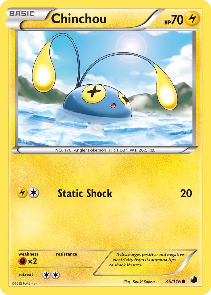 Chinchou #35 Pokemon Plasma Freeze