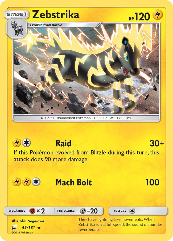 Zebstrika #45 Pokemon Team Up