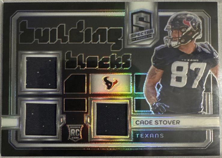 Cade Stover #BB-CSR Football Cards 2024 Panini Spectra Building Blocks