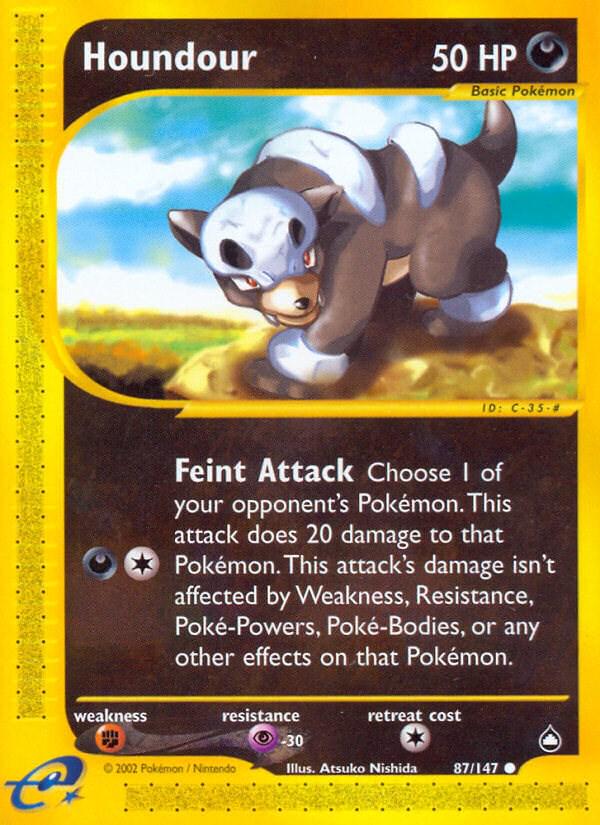 Houndour #87 Pokemon Aquapolis