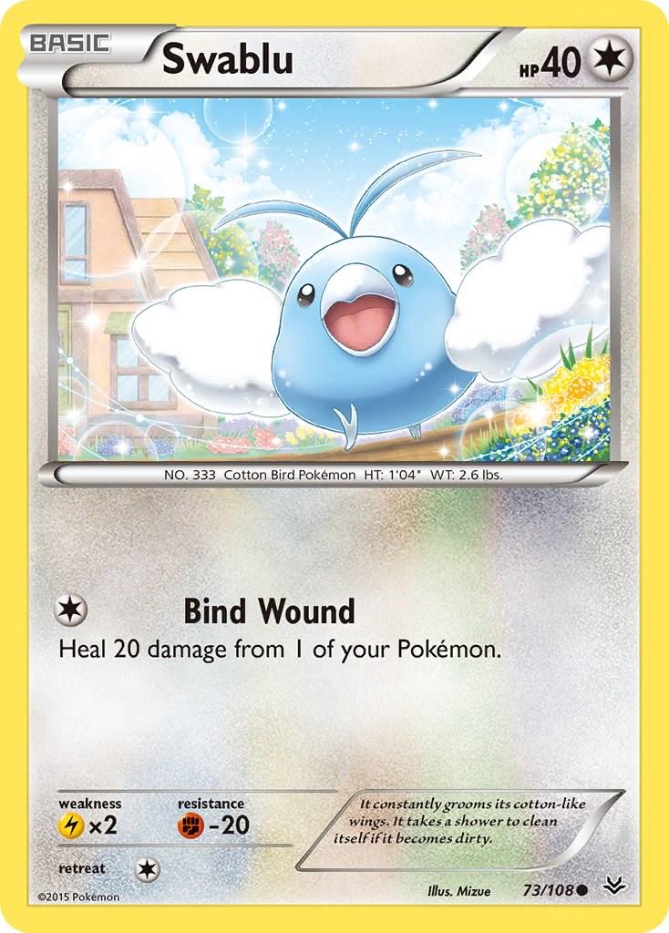 Swablu #73 Pokemon Roaring Skies