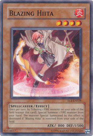 Blazing Hiita EOJ-EN028 YuGiOh Enemy of Justice