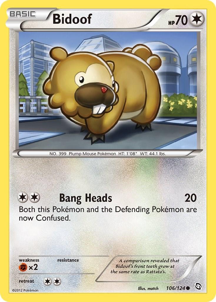 Bidoof #106 Pokemon Dragons Exalted