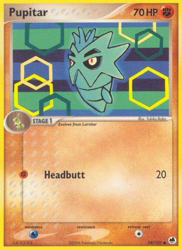 Pupitar #58 Pokemon Dragon Frontiers