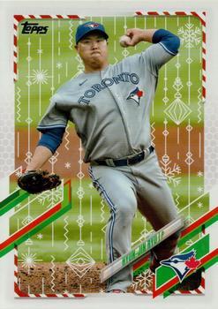 Hyun-Jin Ryu #HW108 Baseball Cards 2021 Topps Holiday Mega Box