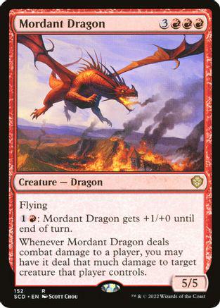 Mordant Dragon #152 Magic Starter Commander Decks