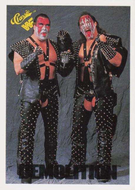 Demolition #6 Wrestling Cards 1990 Classic WWF