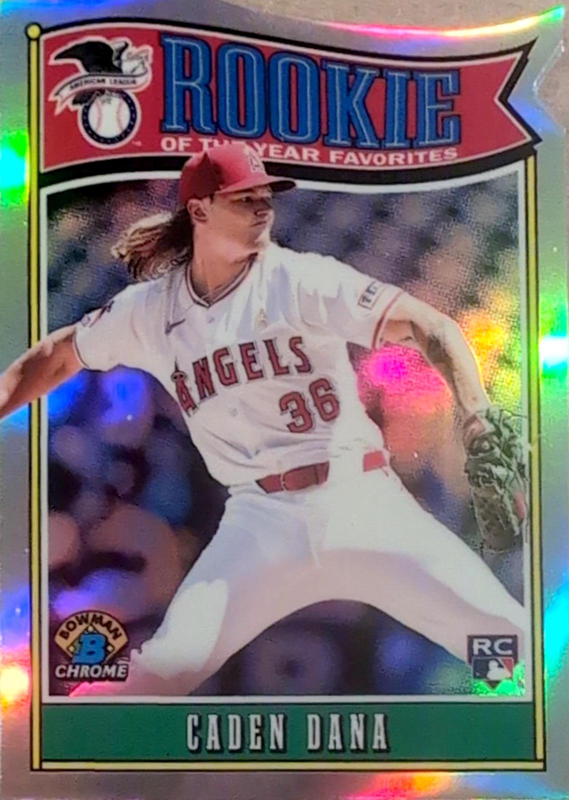 Caden Dana #ROY-7 Baseball Cards 2025 Bowman Rookie of the Year Favorites