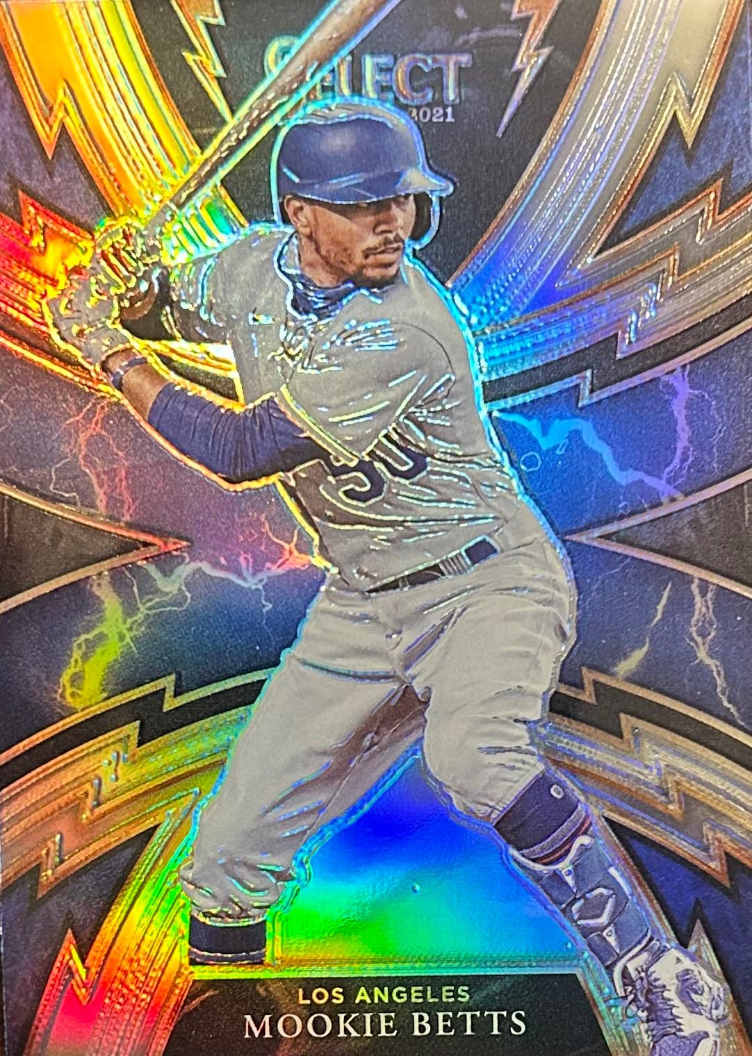 Mookie Betts #SP-3 Baseball Cards 2021 Panini Select Sparks