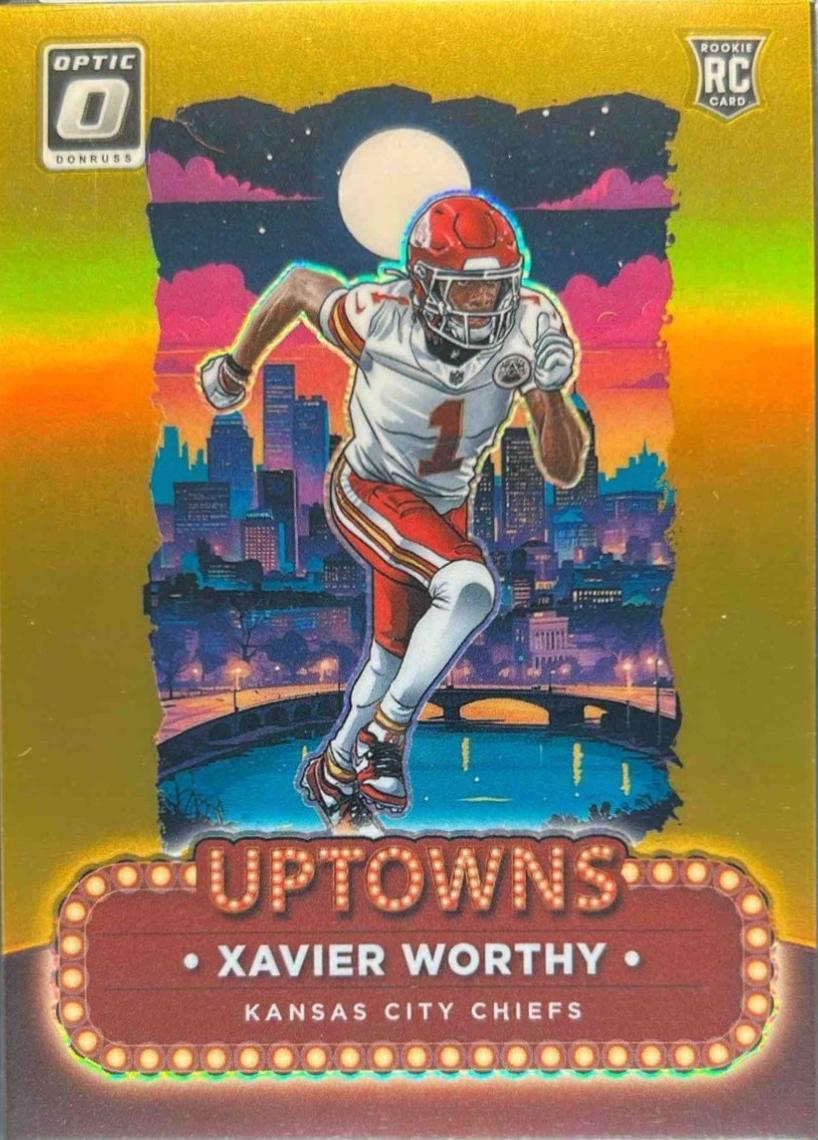 Xavier Worthy [Gold] #7 Prices | 2024 Panini Donruss Optic Uptowns