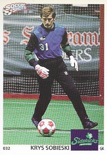 Krys Sobieski #32 Soccer Cards 1991 Soccer Shots MSL