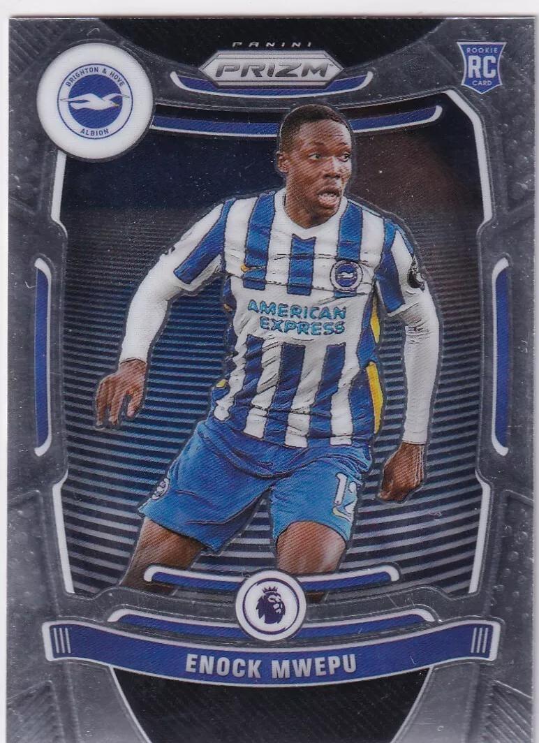 Enock Mwepu #182 Soccer Cards 2021 Panini Prizm Premier League