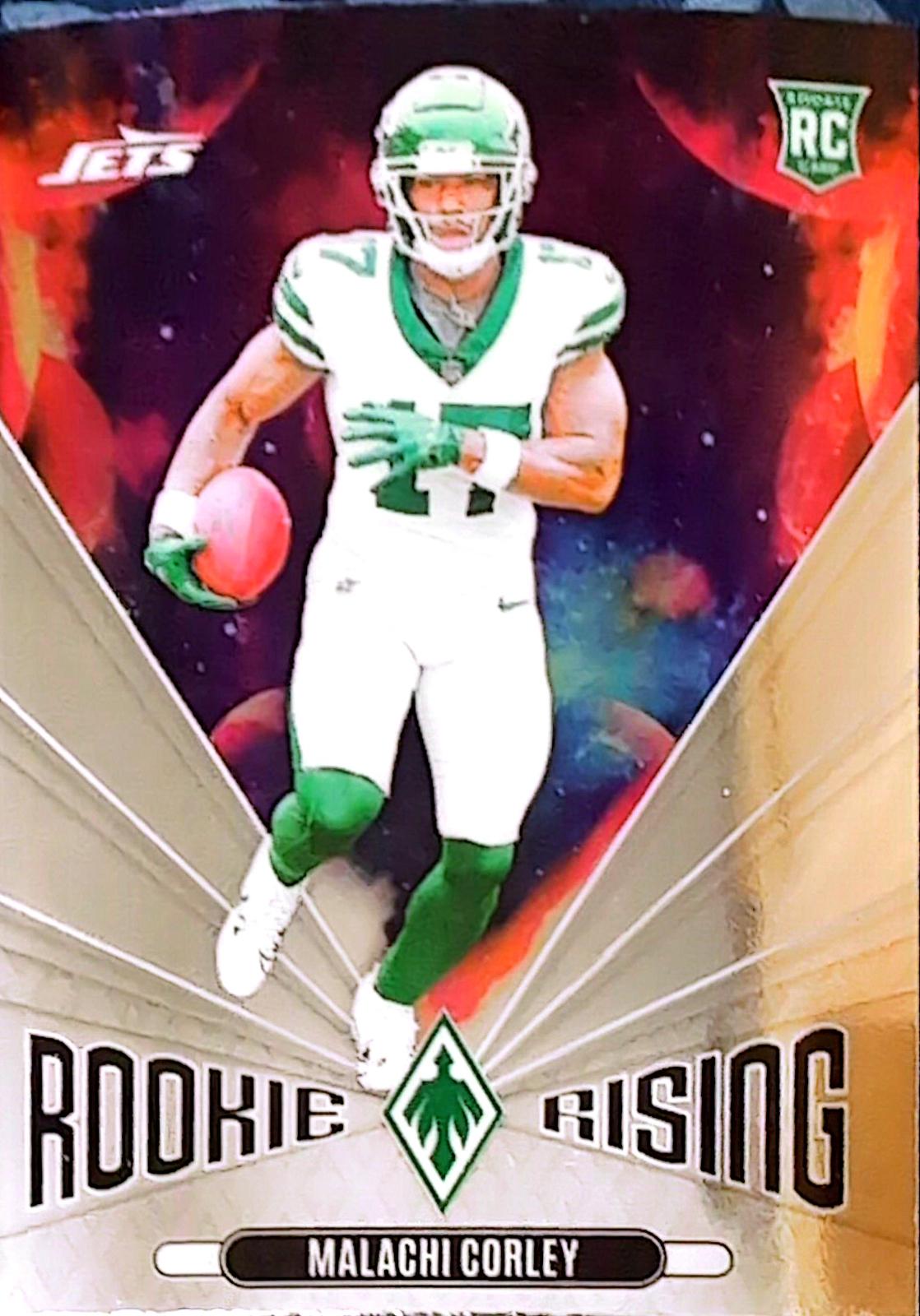 Malachi Corley #RR-MCY Football Cards 2024 Panini Phoenix Rookie Rising
