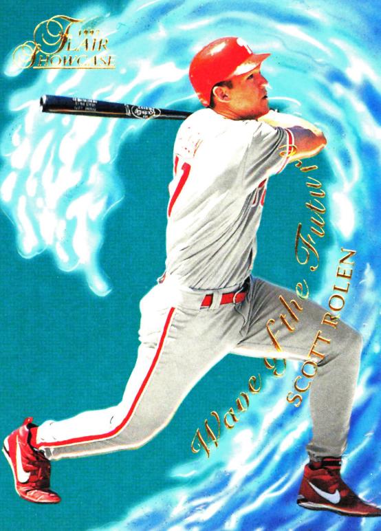 Scott Rolen #19 1997 Flair Showcase Wave Of The Future Baseball
