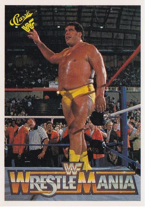 Andre the Giant #16 Wrestling Cards 1990 Classic WWF The History of Wrestlemania